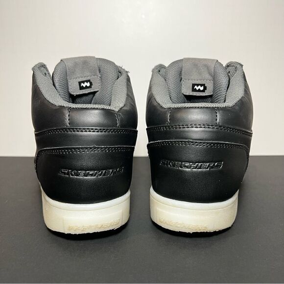 Boys SKECHERS Energy Lights Black Lace Up Sneakers / Size 6 - Picture 5 of 11